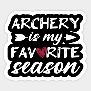 Archery Is My Favorite Season Sticker